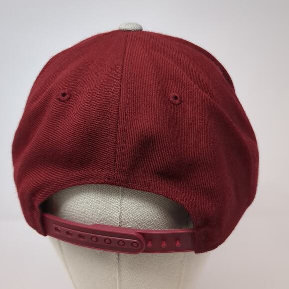 Brixton Supply Trademark Snapback Hat Red One Size Colorblock Adjustable - Picture 6 of 11